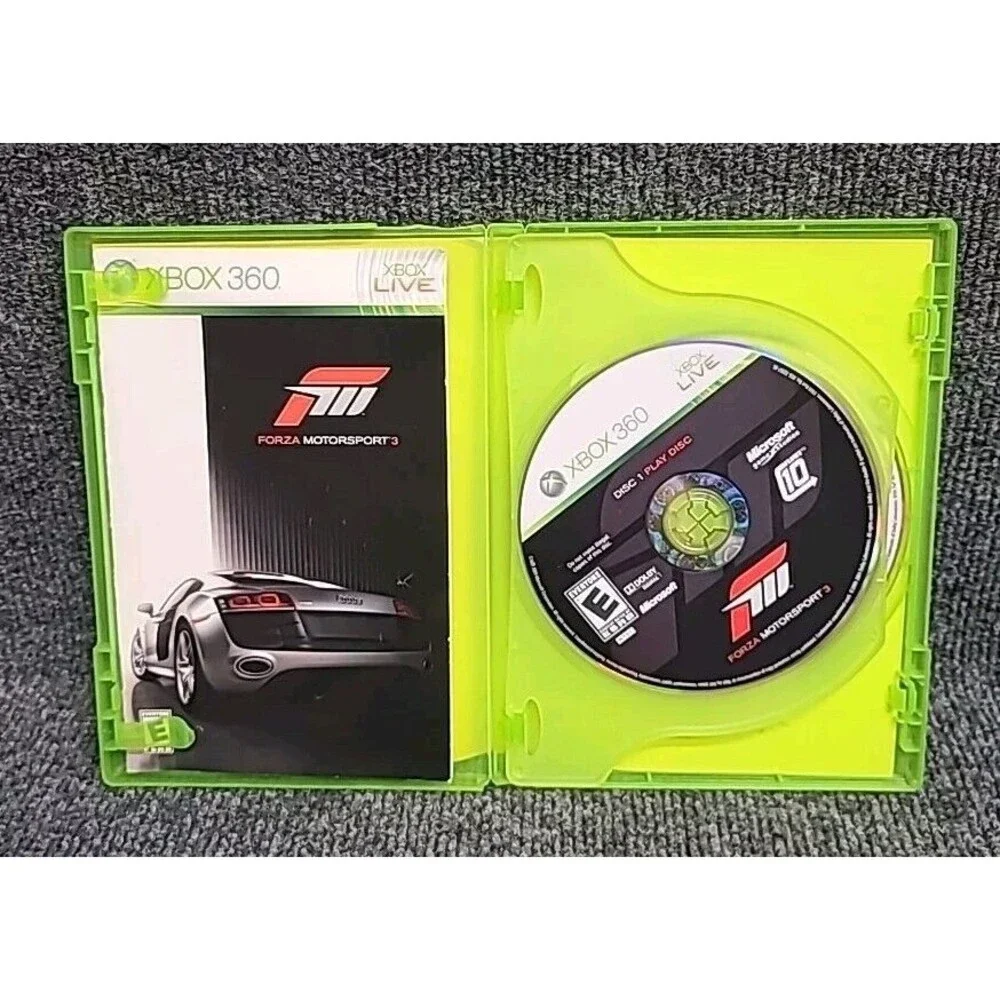 Xbox 360 Forza Motorsport 3 Microsoft 2 Disc Set 2009 w/Manual Tested CIB